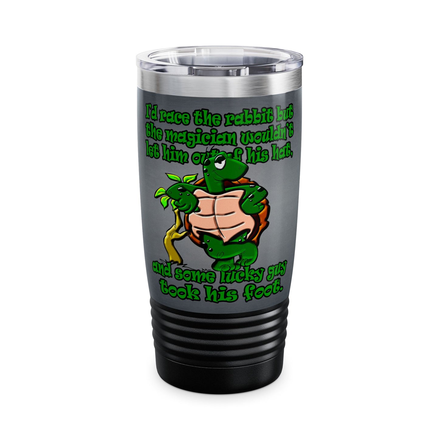 turtle race - Ringneck Tumbler, 20oz (grey-light grey)