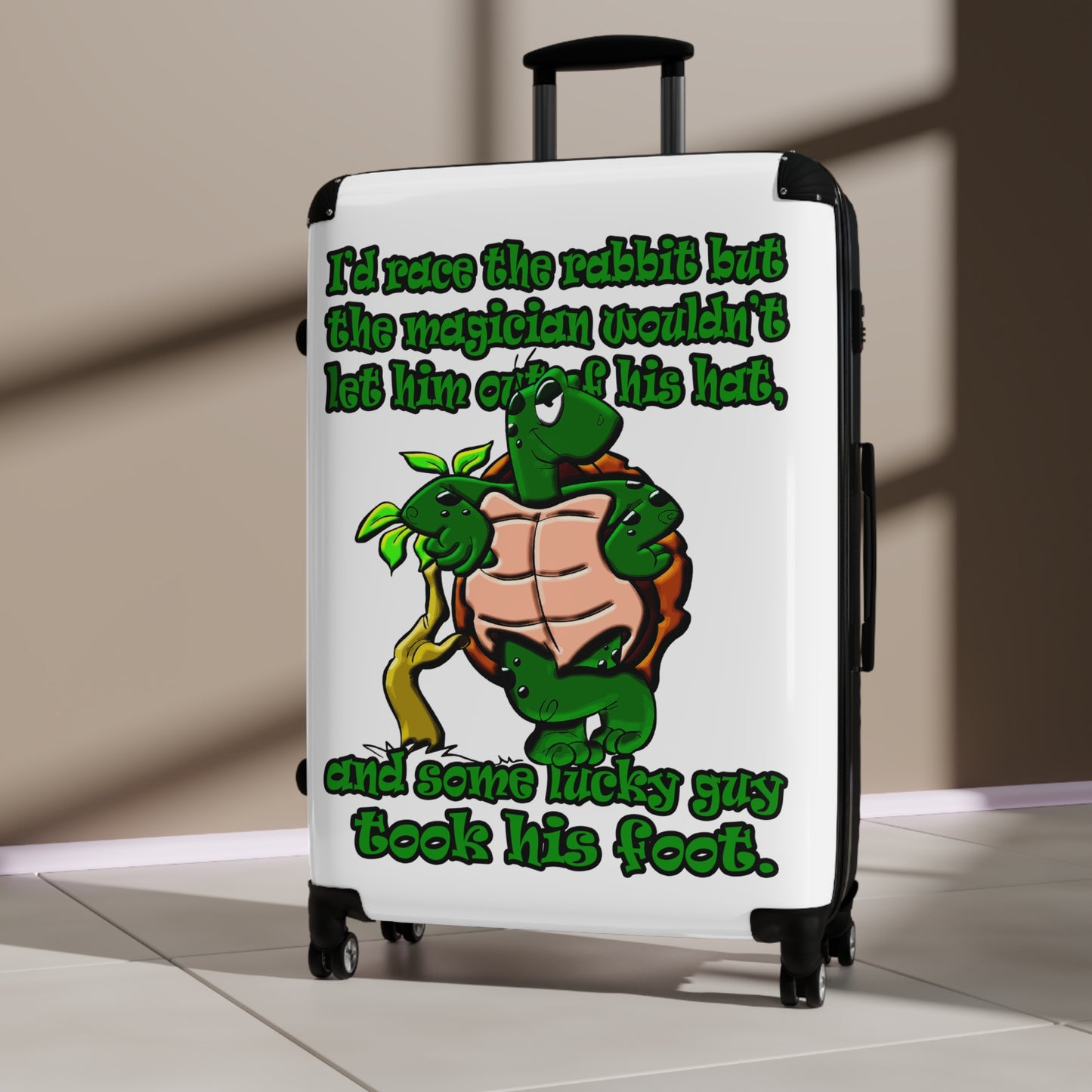 turtle race - Suitcase (white)