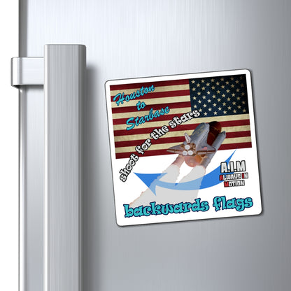 shoot for the stars - Magnets - (white)