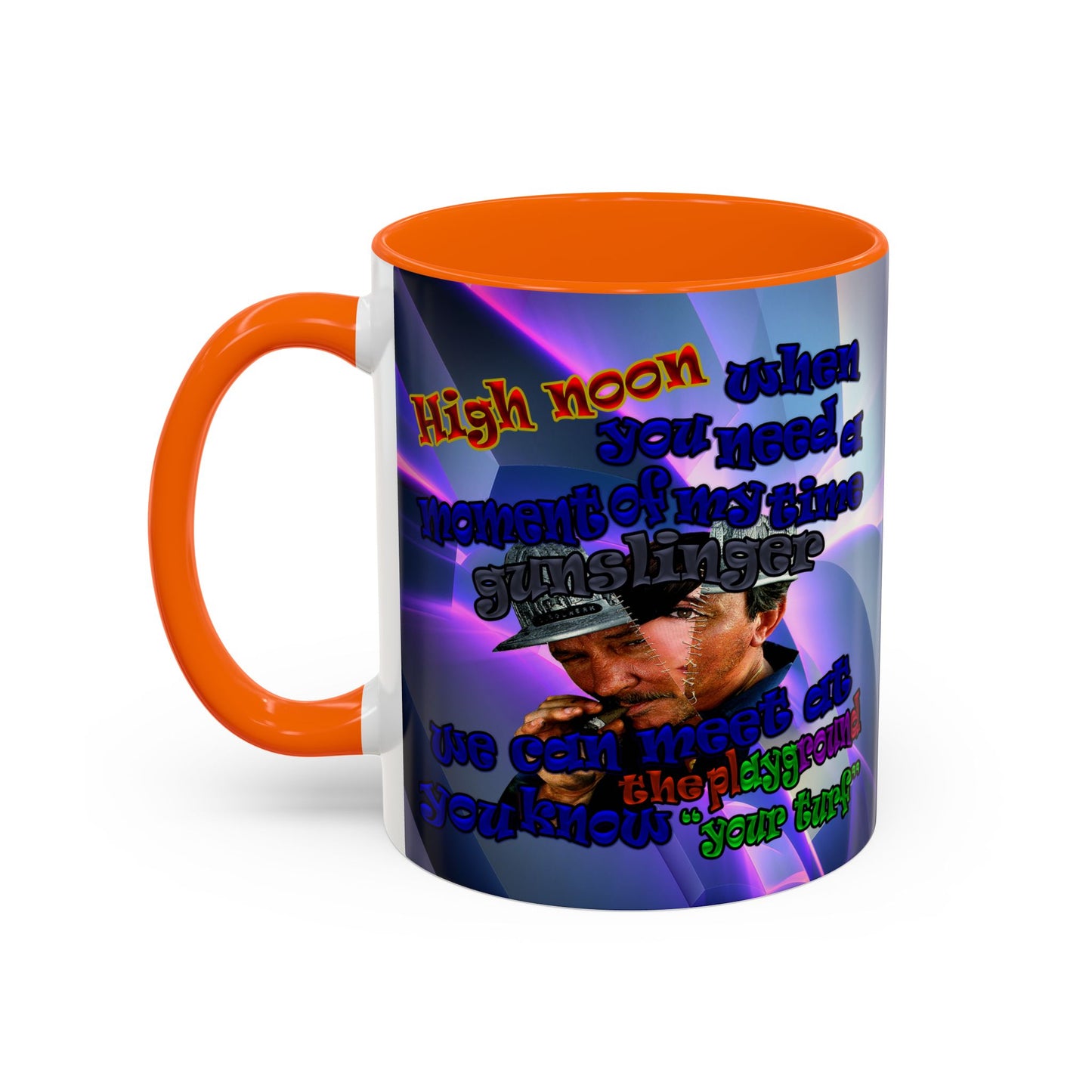 high noon - Accent Mug (grey-pink wave)