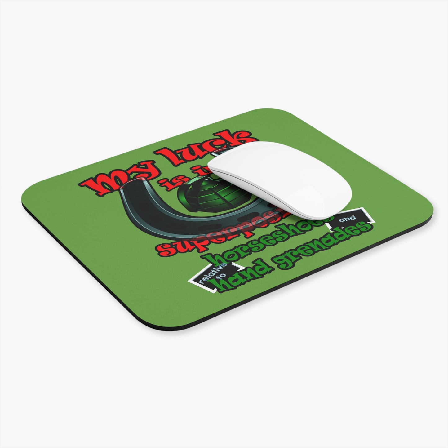 my luck - Mouse Pad (Rectangle) (green)