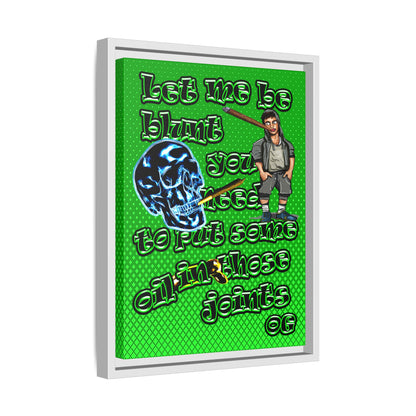 og - framed canvas art (logo green)
