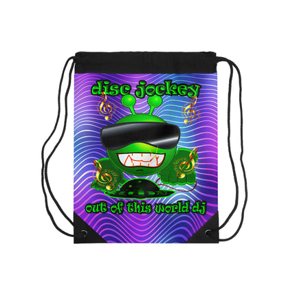 disc jockey - Drawstring Bag (purple wave)