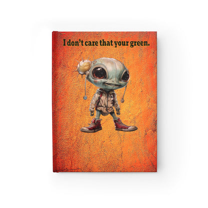 I don't care that your green - journal-blank (burnt orange)