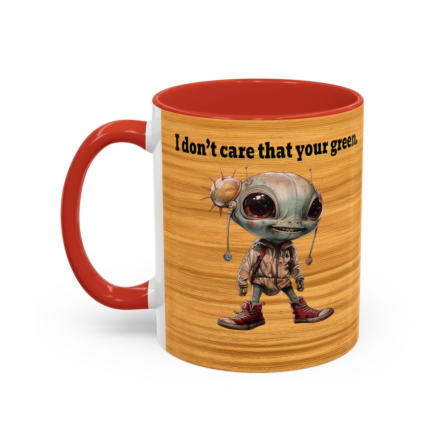 I don't care that your grey - Accent Mug (butterscotch wood finish)