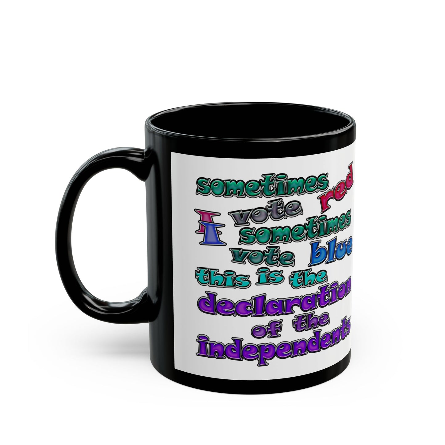 declaration of the independents - Black Mug (white)