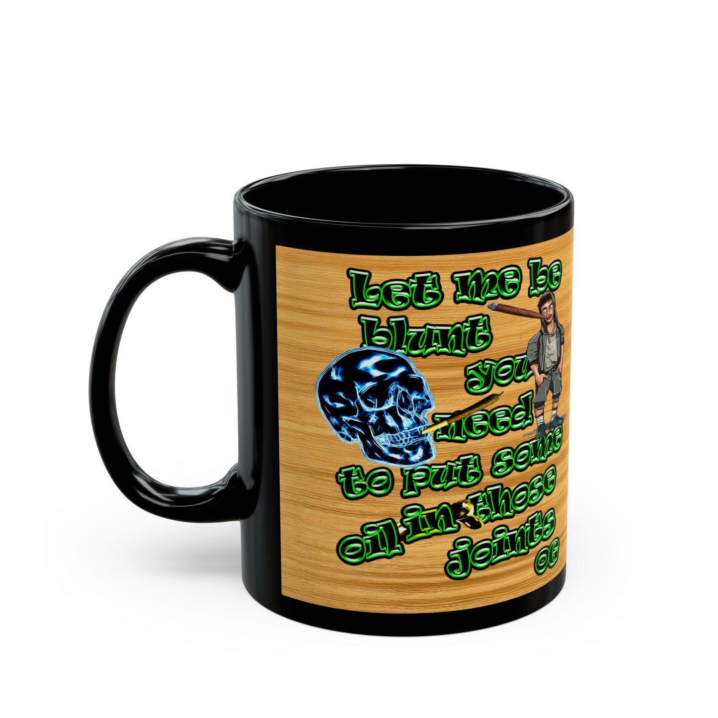 og - Black Mug (butterscotch wood finish)