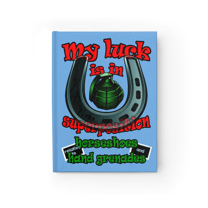 my luck - journal-blank (light blue)