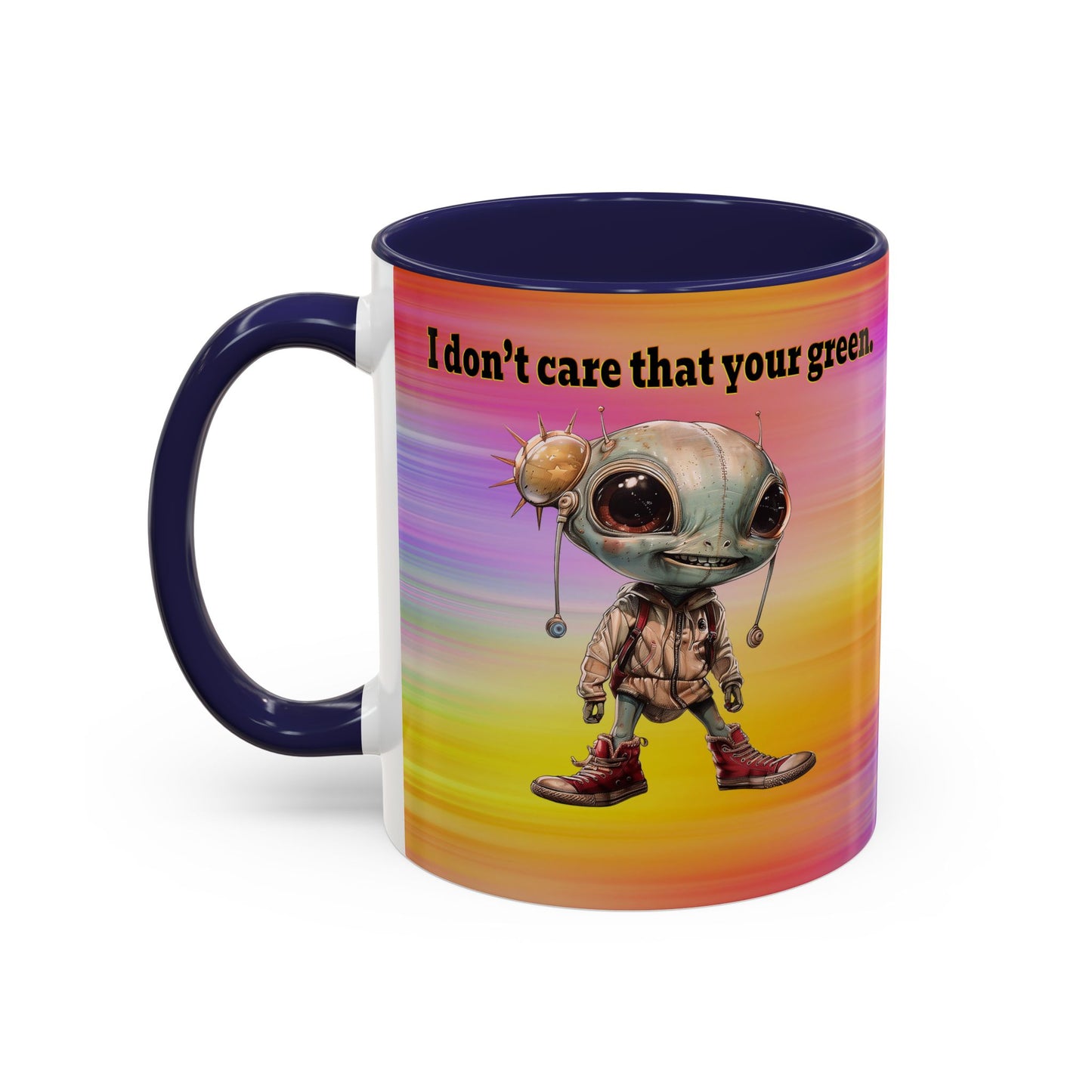 I don't care that your grey - Accent Mug (color blur)