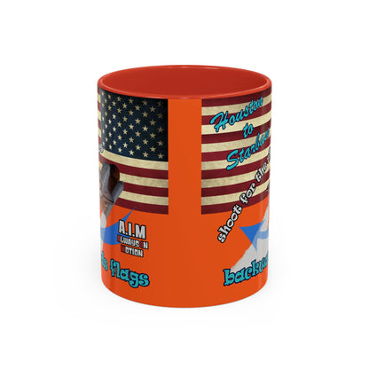 shoot for the stars - Accent Mug (orange)