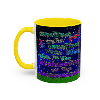 declaration of the independents - Accent Mug ('snoops' background)