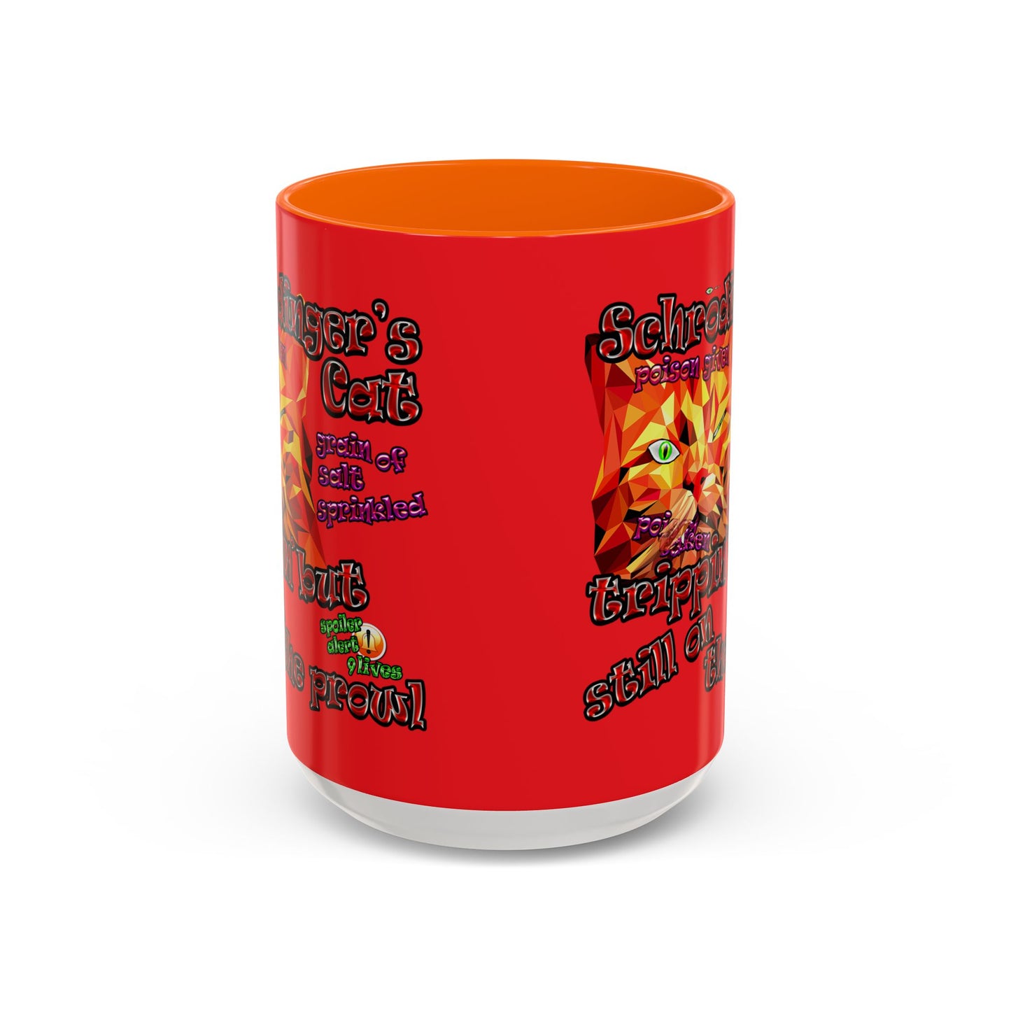 schrodinger's cat - Accent Mug (red)