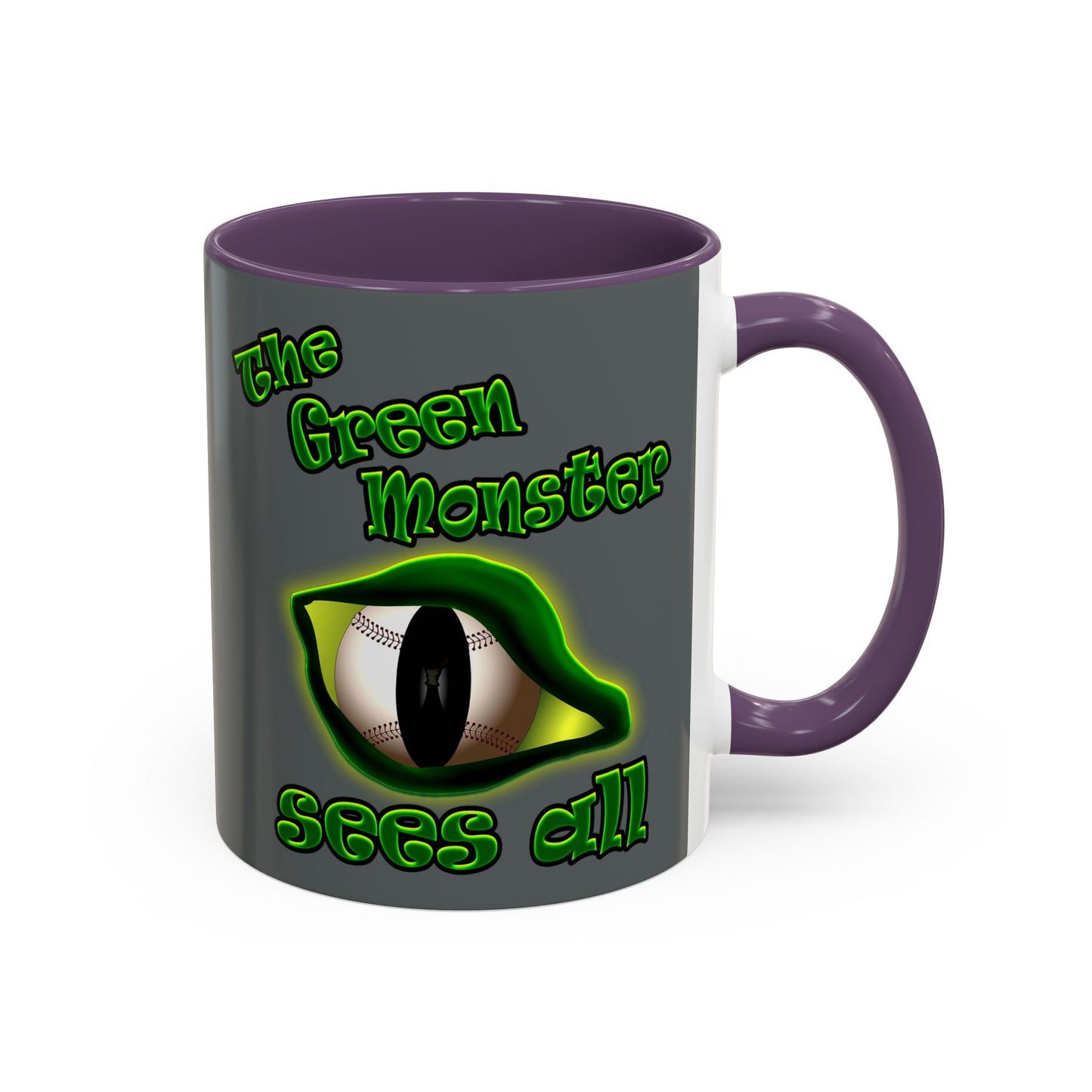 green monster - Accent Mug (dark grey)