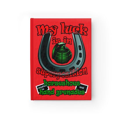 my luck - journal-blank (red)