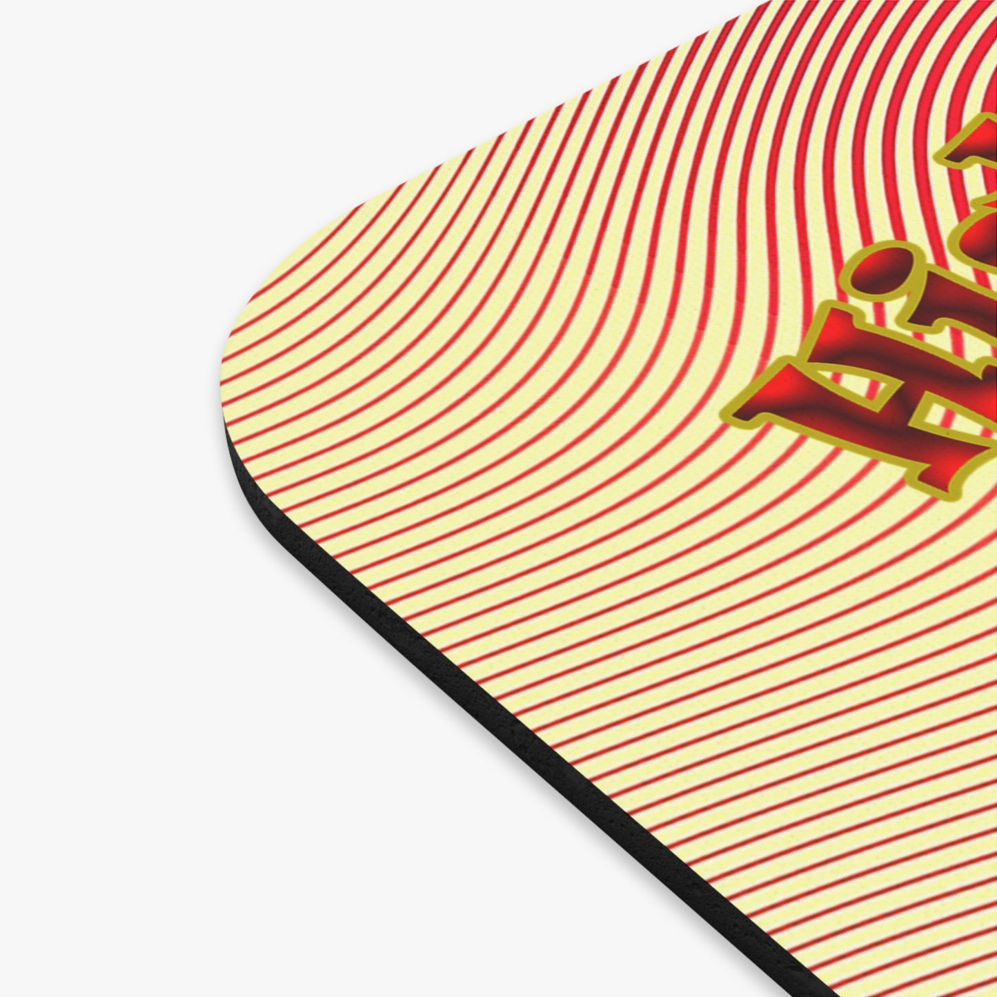 high noon - Mouse Pad (Rectangle) (yellow-orange wave)