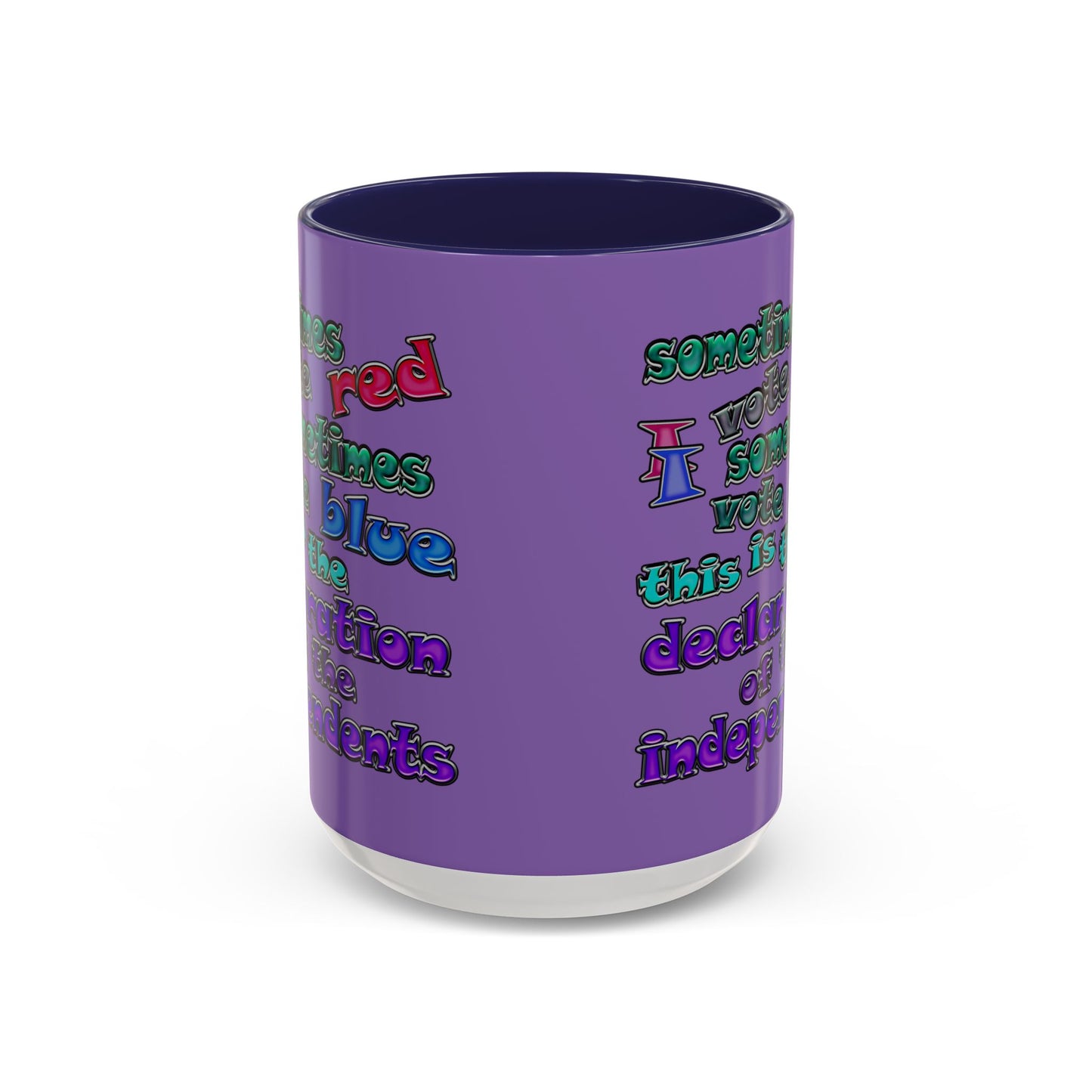 declaration of the independents - Accent Mug (light purple)