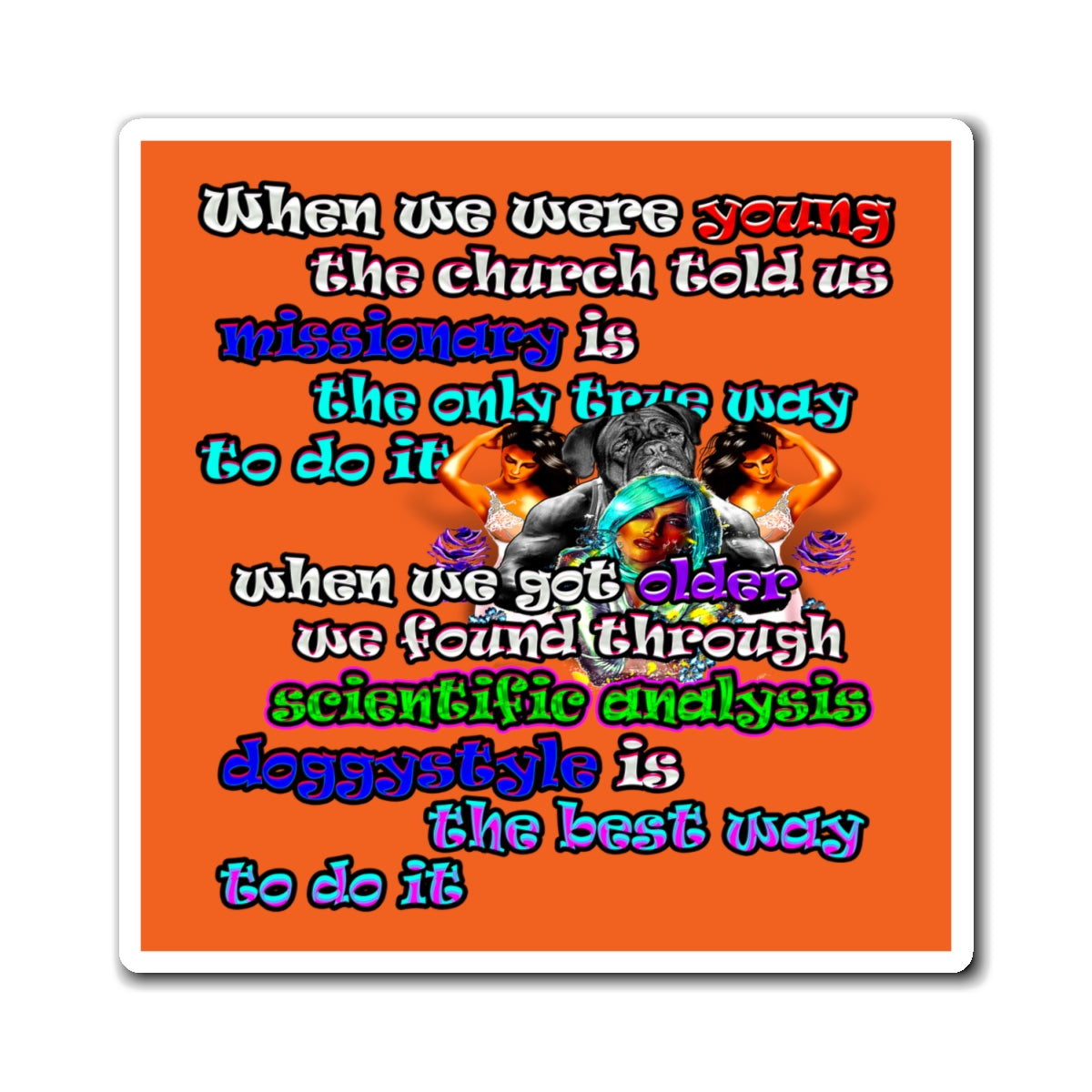 doggystyle - Magnets - (orange)