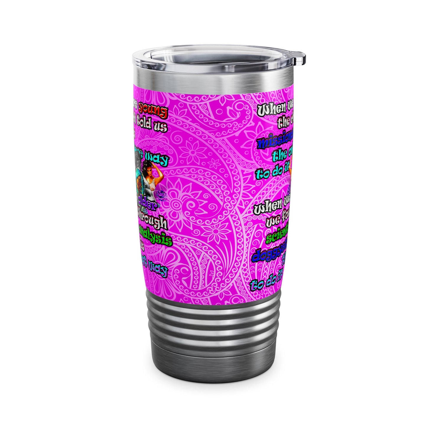 doggystyle - Ringneck Tumbler, 20oz (pink swirl)