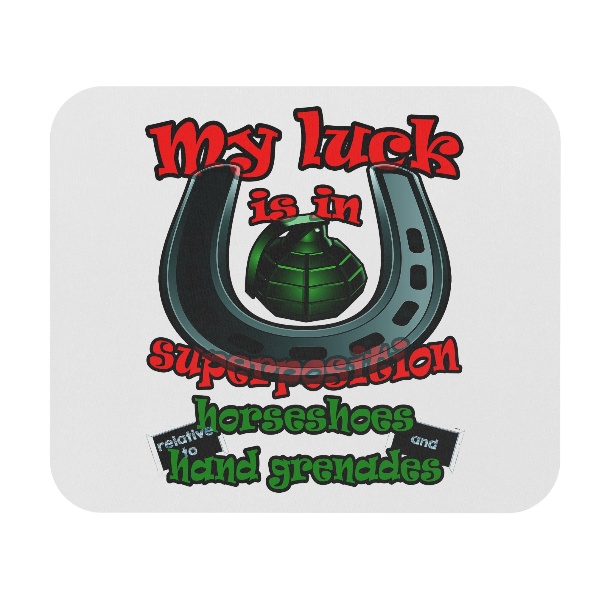 my luck - Mouse Pad (Rectangle) (white)
