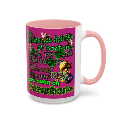 christmas spirits of boston - Accent Mug (pink)