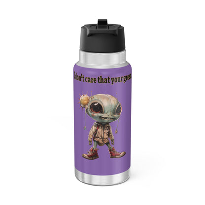 I don't care that your grey - Gator Tumbler, 32oz (light purple)