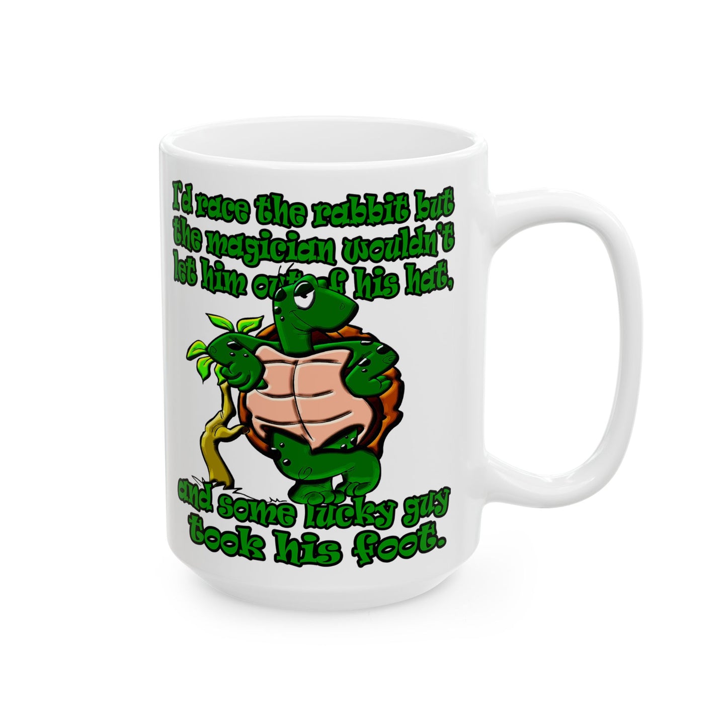 turtle race - White Mug (white)