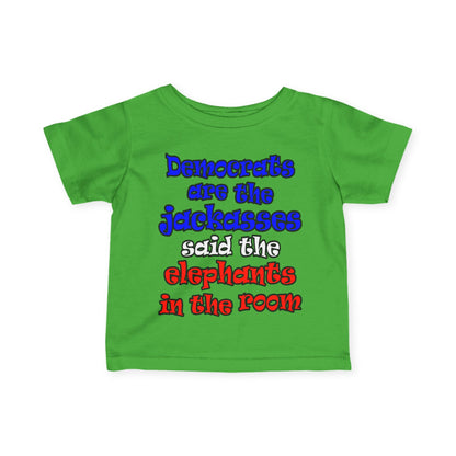 donkeys and elephants - Infant Fine Jersey Tee