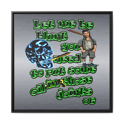 og - framed canvas art (brushed nickel)