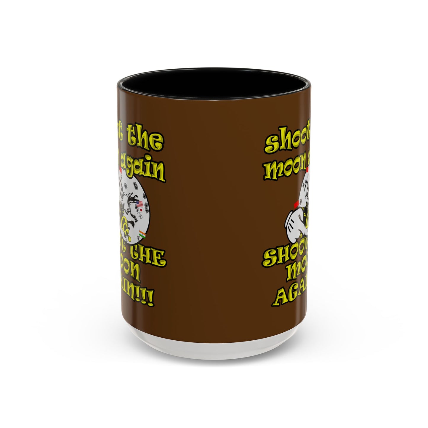 shoot the moon again - Accent Mug (brown)