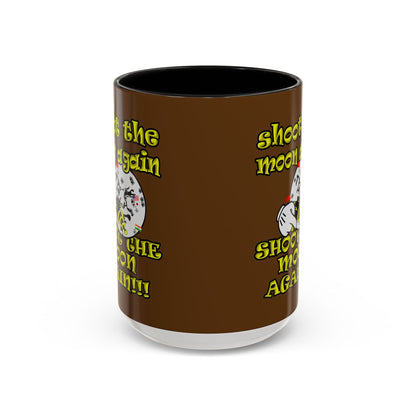 shoot the moon again - Accent Mug (brown)