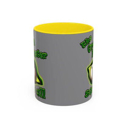 green monster - Accent Mug (grey)