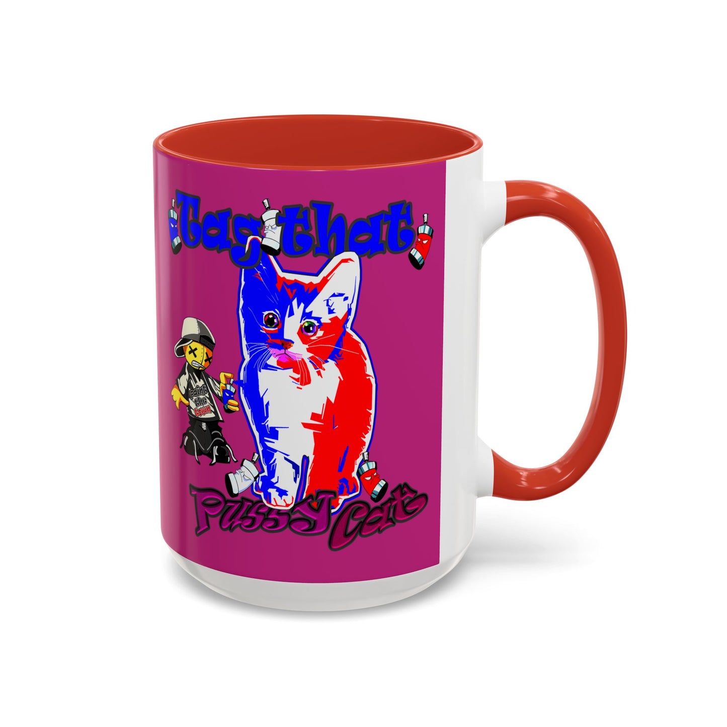 tag that - Accent Mug (pink)