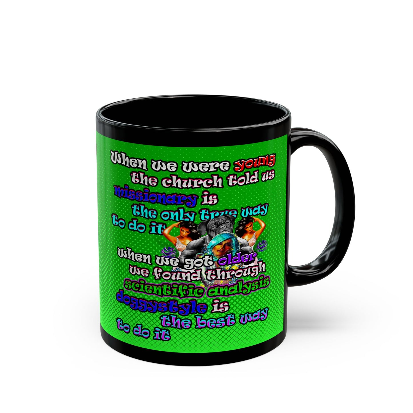 doggystyle - Black Mug (logo green)
