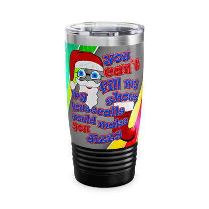 santa's shoes - Ringneck Tumbler, 20oz (rainbow split)