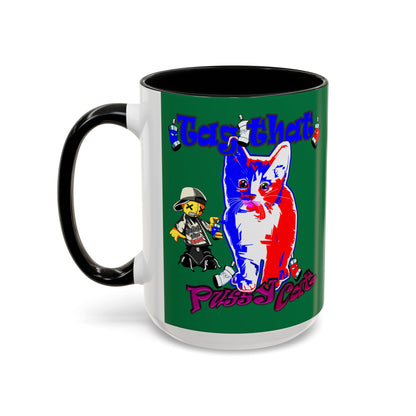 tag that - Accent Mug (dark green)