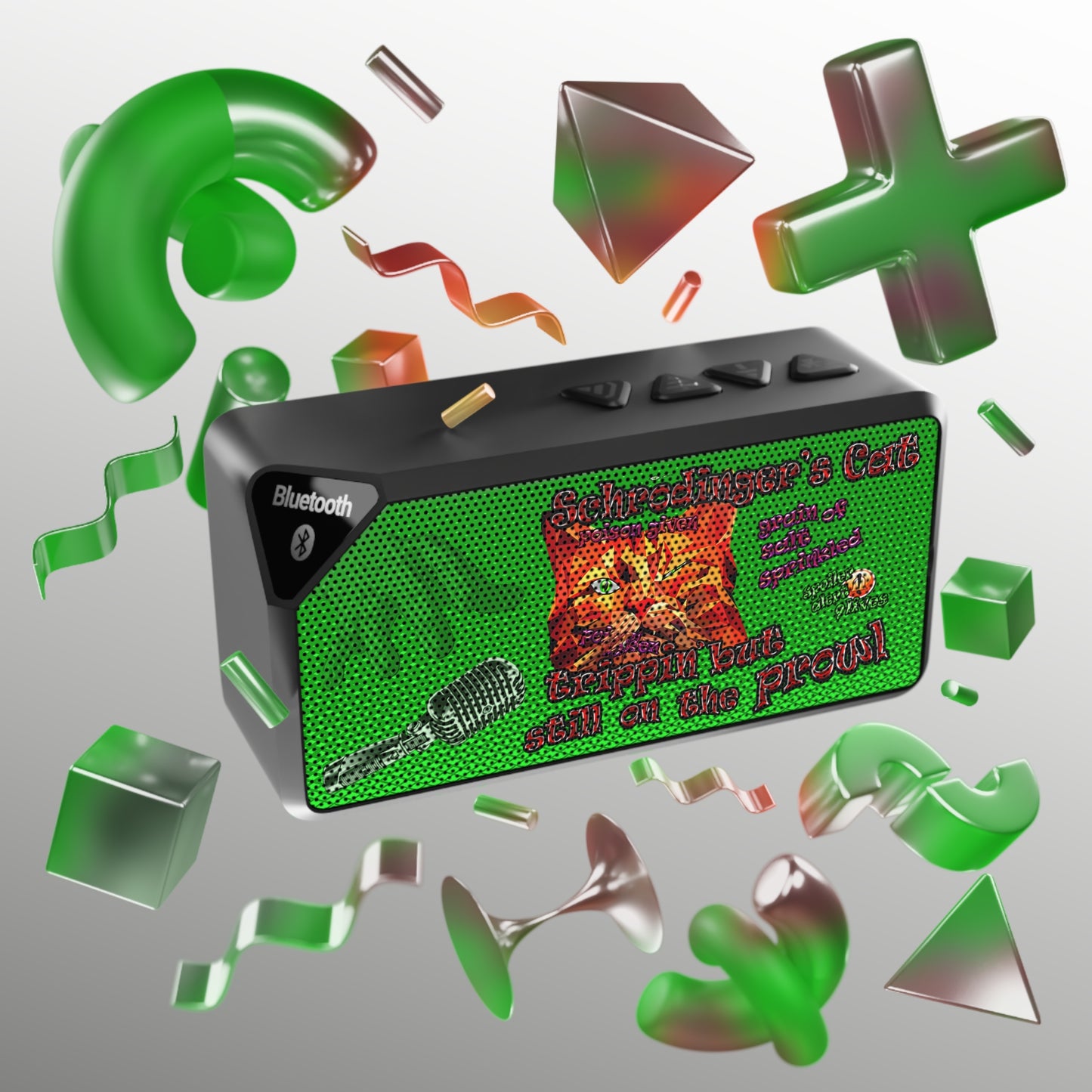 schrodinger's cat - Jabba Bluetooth Speaker (logo green)