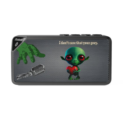 I don't care that your grey - Jabba Bluetooth Speaker (grey-light grey)