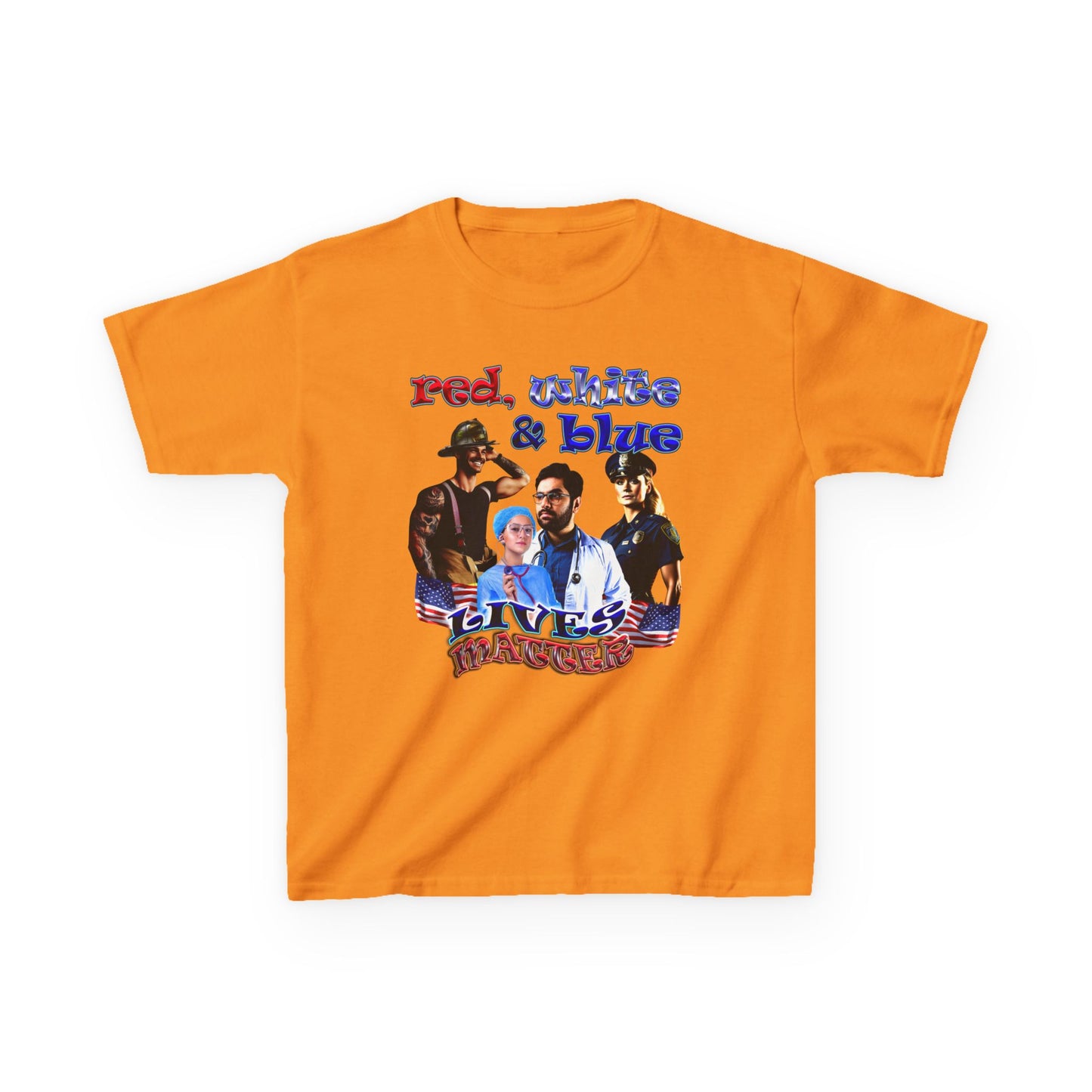 rw&b lives matter - Kids Heavy Cotton™ Tee