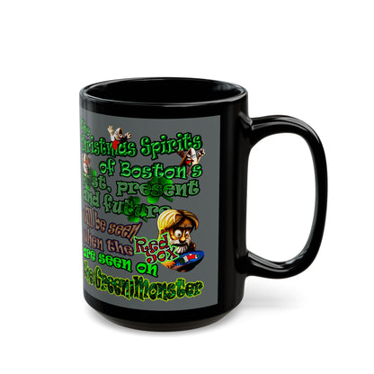 christmas spirits of boston - Black Mug (dark grey)
