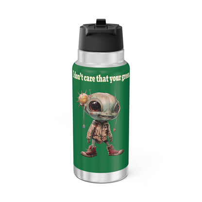 I don't care that your grey - Gator Tumbler, 32oz (dark green)