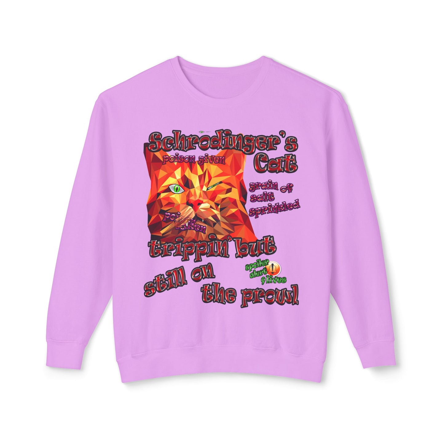 schrodinger's cat - Unisex Lightweight Crewneck Sweatshirt