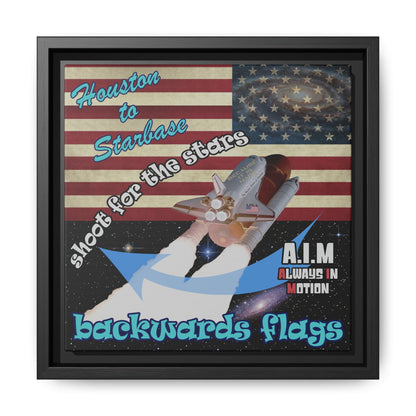 shoot for the stars - framed canvas art