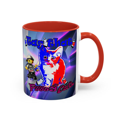 tag that - Accent Mug (grey-pink wave)