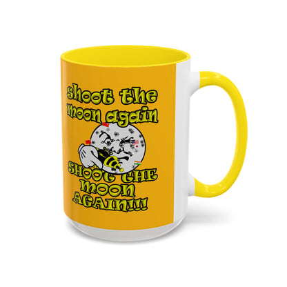shoot the moon again - Accent Mug (yellow)