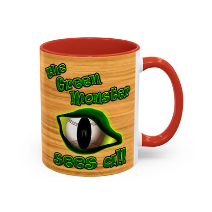 green monster - Accent Mug (butterscotch wood finish)