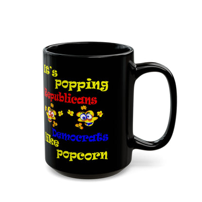 popping like popcorn - Black Mug (black)