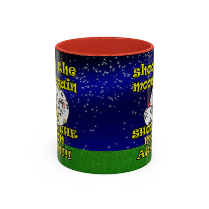 shoot the moon again - Accent Mug ('snoops' background)