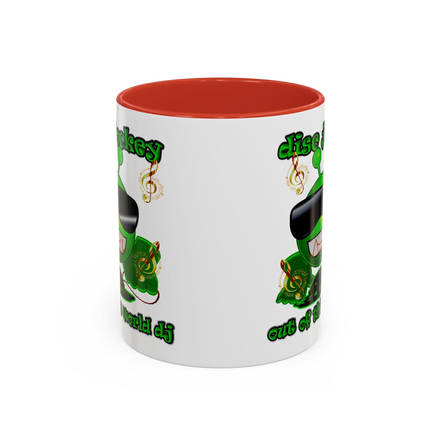 disc jockey - Accent Mug (white)