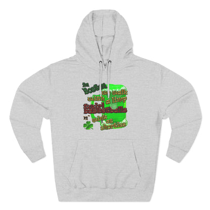 celtics logo - Three-Panel Fleece Hoodie