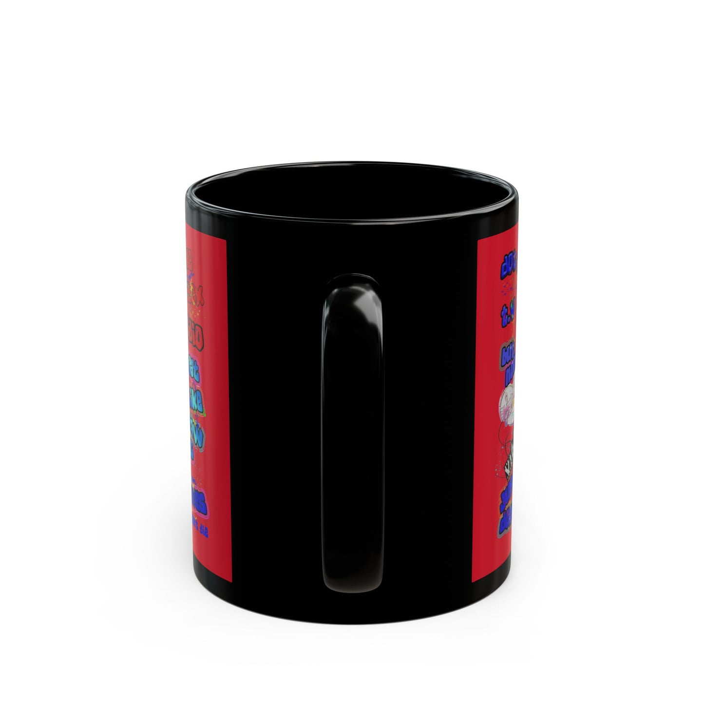 drop the beat - Black Mug (dark red)